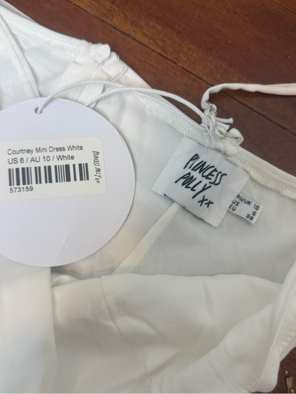 Princess Polly White Ruched Cutout Mini Dress - Picture 5 of 8